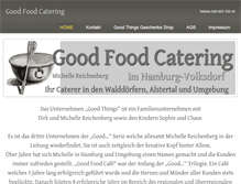 Tablet Screenshot of goodfoodcatering.de
